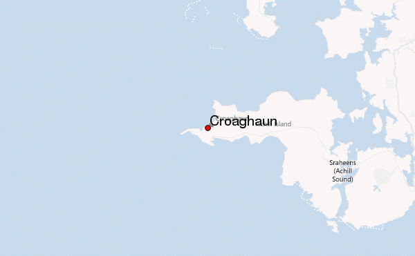 Croaghaun Location Map