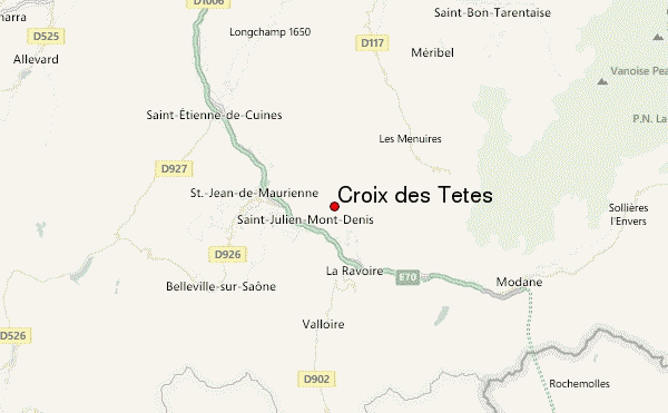 Croix des Têtes Location Map