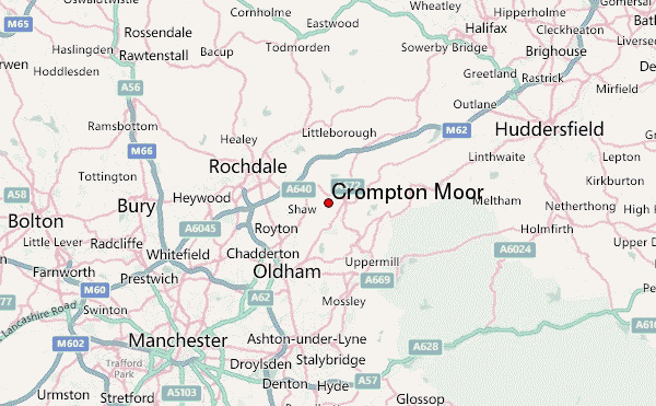 Crompton Moor Location Map
