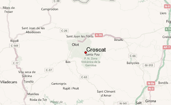 Croscat Location Map