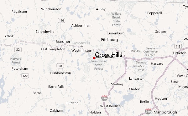 Crow Hills Location Map