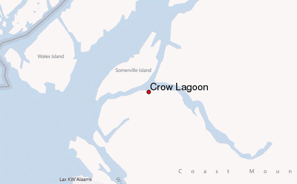 Crow Lagoon Location Map
