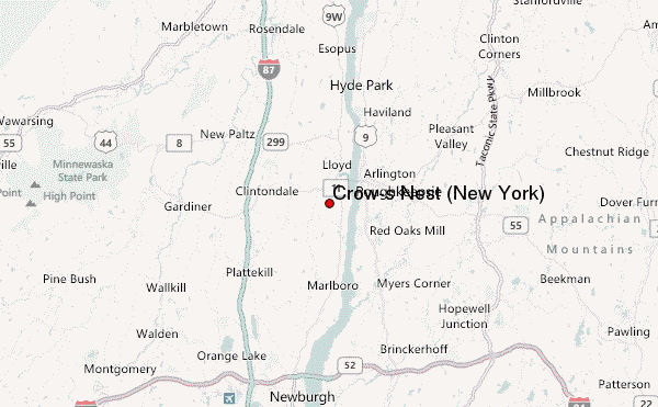 Crow's Nest (New York) Location Map