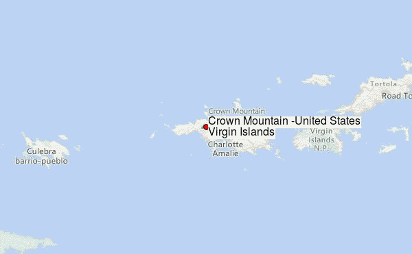 Crown Mountain (United States Virgin Islands) Location Map