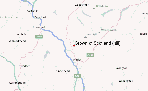 Crown of Scotland (hill) Location Map