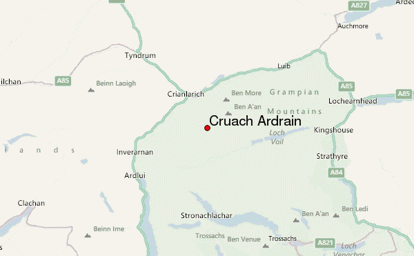 Cruach Ardrain Location Map