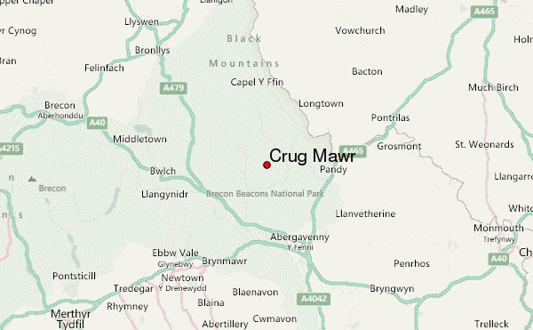 Crug Mawr Location Map