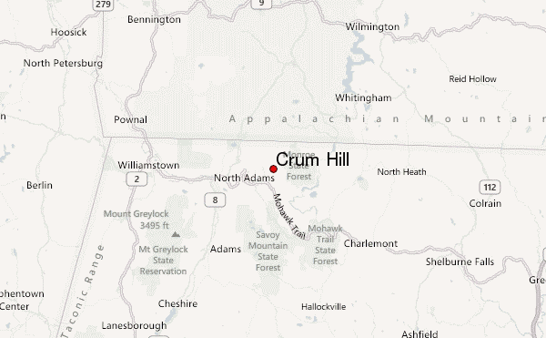 Crum Hill Location Map