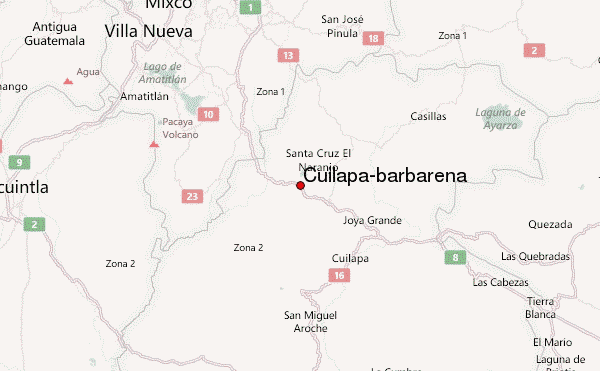Cuilapa-barbarena Location Map