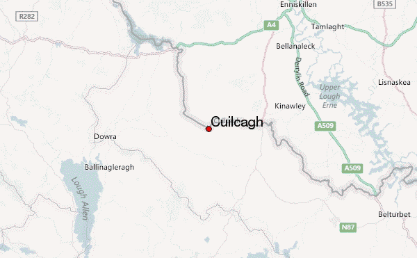 Cuilcagh Location Map