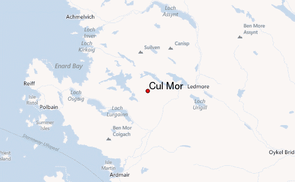Cùl Mòr Location Map