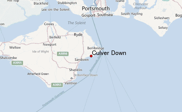 Culver Down (Isle of Wight) Location Map
