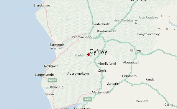 Cyfrwy Location Map