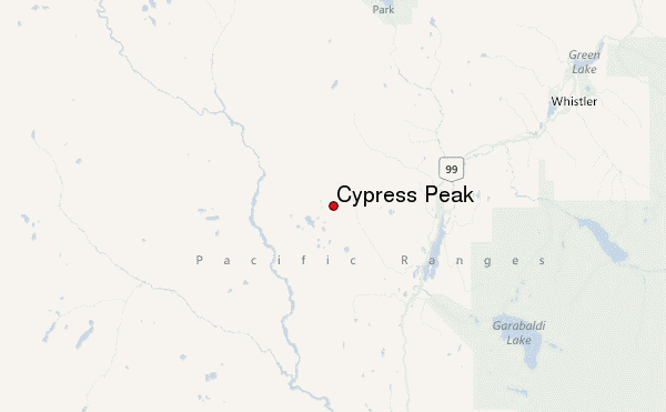 Cypress Peak Location Map