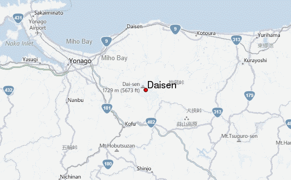 Daisen Location Map