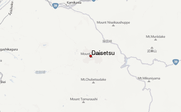 Daisetsu Location Map