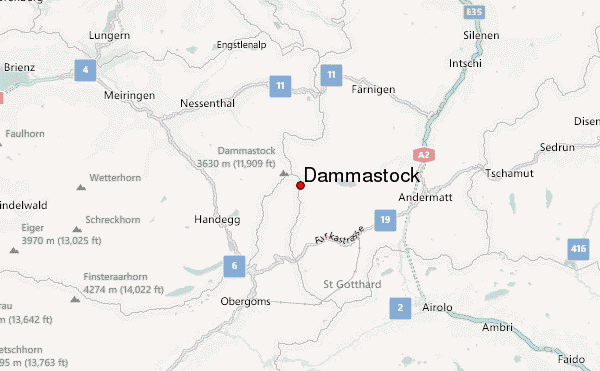 Dammastock Location Map