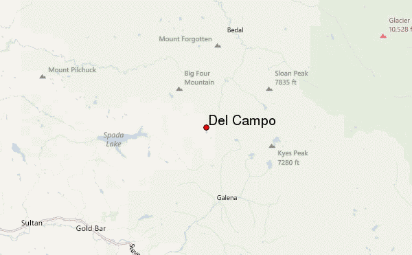 Del Campo Location Map