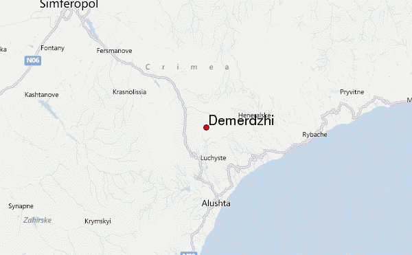 Demerdzhi Location Map