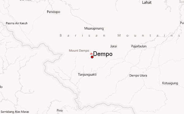 Dempo Location Map