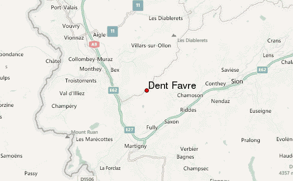 Dent Favre Location Map