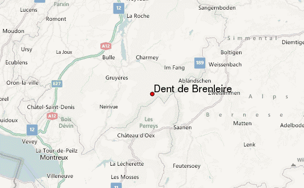 Dent de Brenleire Location Map