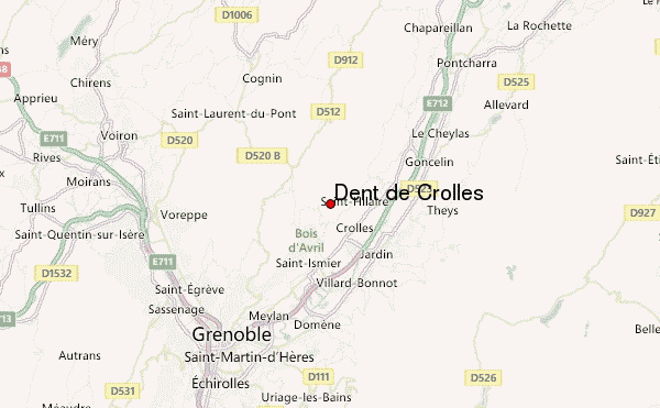 Dent de Crolles Location Map
