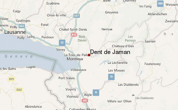 Dent de Jaman Location Map