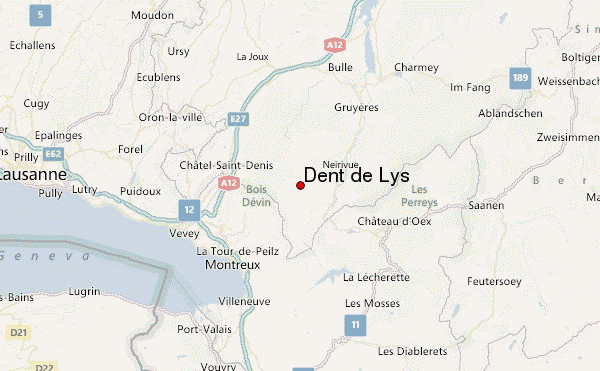 Dent de Lys Location Map