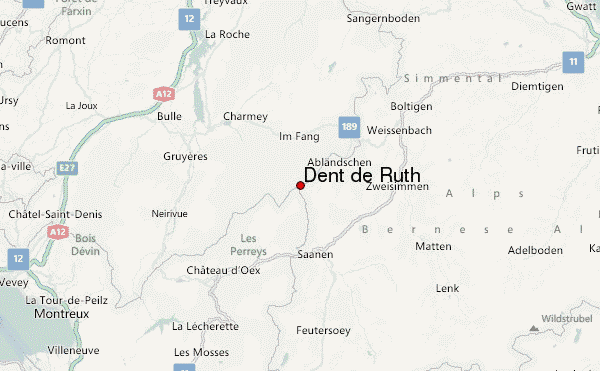 Dent de Ruth Location Map