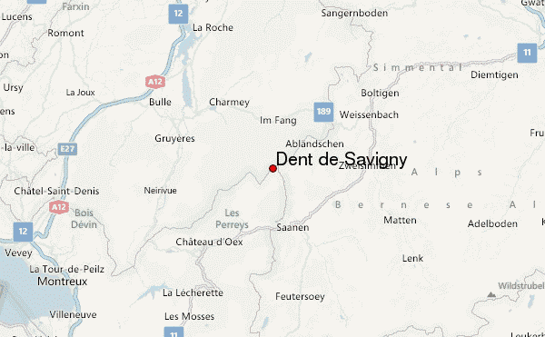 Dent de Savigny Location Map