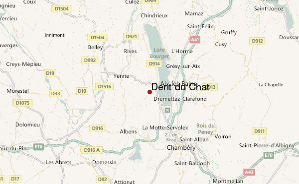 Dent du Chat Location Map