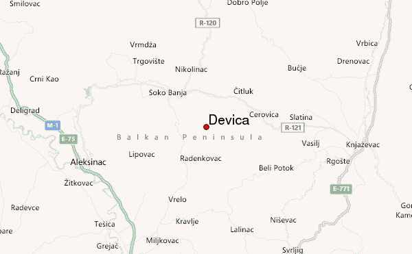 Devica Location Map