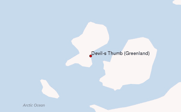 Devil's Thumb (Greenland) Location Map