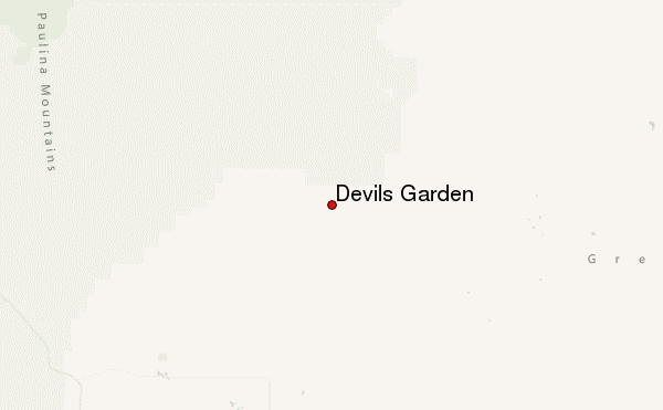 Devils Garden Location Map