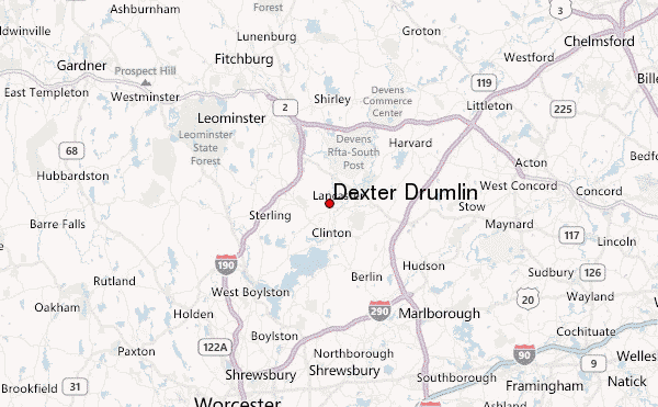 Dexter Drumlin Location Map