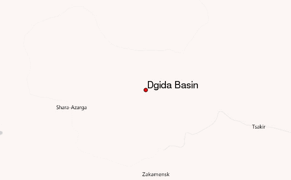 Dgida Basin Location Map