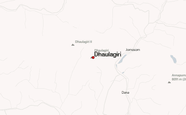 Dhaulagiri Location Map