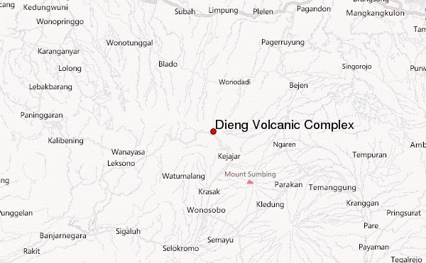 Dieng Volcanic Complex Location Map