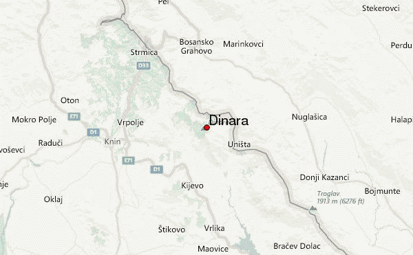 Dinara Location Map