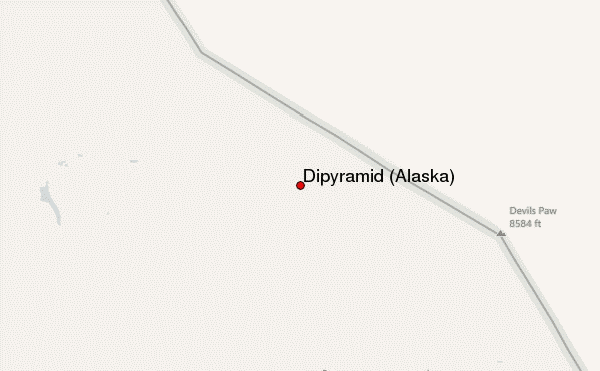 Dipyramid (Alaska) Location Map