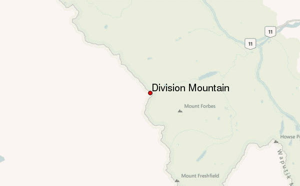 Division Mountain Location Map