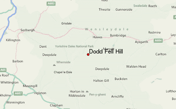 Dodd Fell Hill Location Map