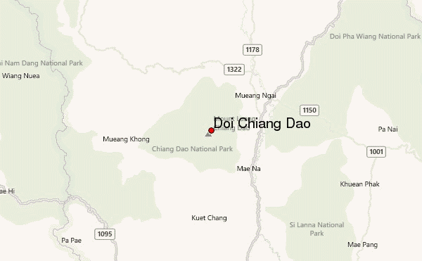 Doi Chiang Dao Location Map