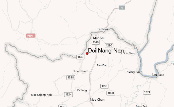 Doi Nang Non Location Map