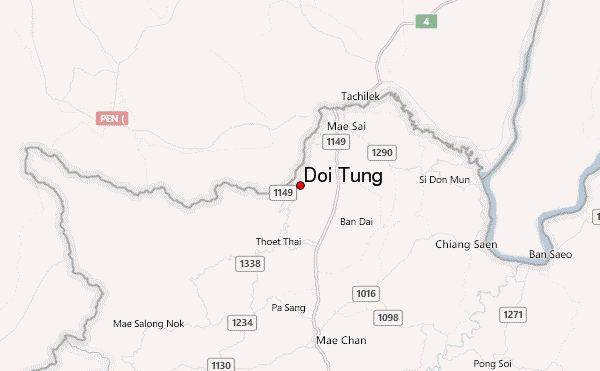 Doi Tung Location Map