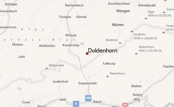 Doldenhorn Location Map