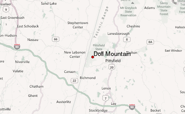 Doll Mountain Location Map
