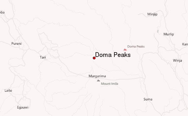 Doma Peaks Location Map