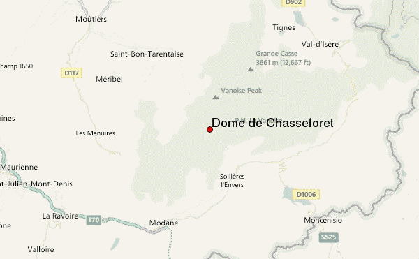 Dôme de Chasseforêt Location Map